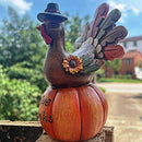 Outdoor Party Decoration Halloween Pumpkin Turkey Pumpkin Statue Statuette