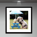5D DIY Full Drill Diamond Painting Pig Cross Stitch Embroidery Kit (1)