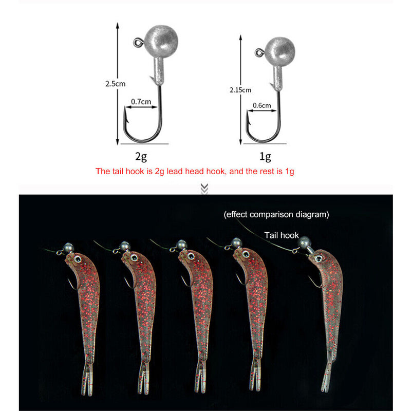 #A PVC Soft Fishing Lures Group Artificial Set Sea Bass Perch Pesca Tackles Tool