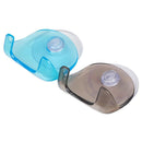 Shaver Suction Cup Clear Hanger Hanging Rack Bathroom Storage Shelf (Blue)