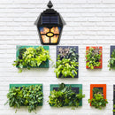 LED Solar Wall Light Retro Flame Torch Lamp Outdoor Waterproof Garden Lamp Newly