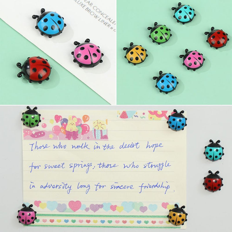 Whiteboard Message Holder Ladybug Refrigerator Decoration Fridge Magnets