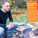 Blow Fire Tube Outdoor Emergency Telescopic Fire Pipe Survival Camping Tool