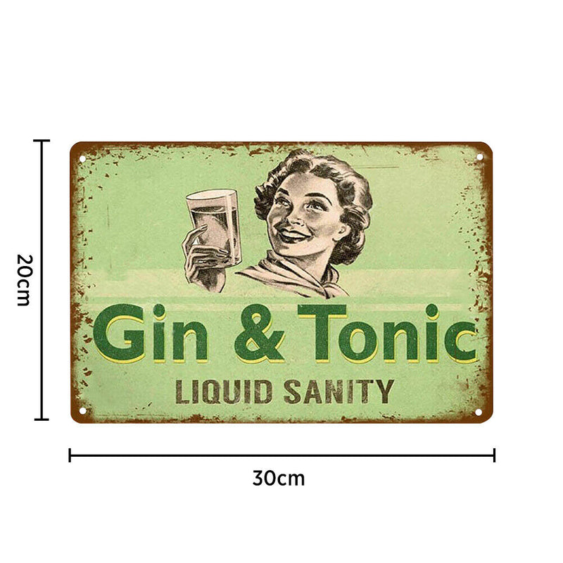 20x30cm Character Retro Tin Painting Rectangular Metal Wall Signs Decor (2)