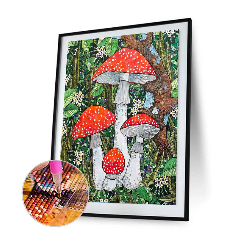 Diamond Painting DIY Poisonous Mushrooms Full Round Diamond Rhinestone Set