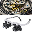 LED Magnifier Glass Loupes 8X/15X/23X Lens Reading Repair Magnifying Eyewear