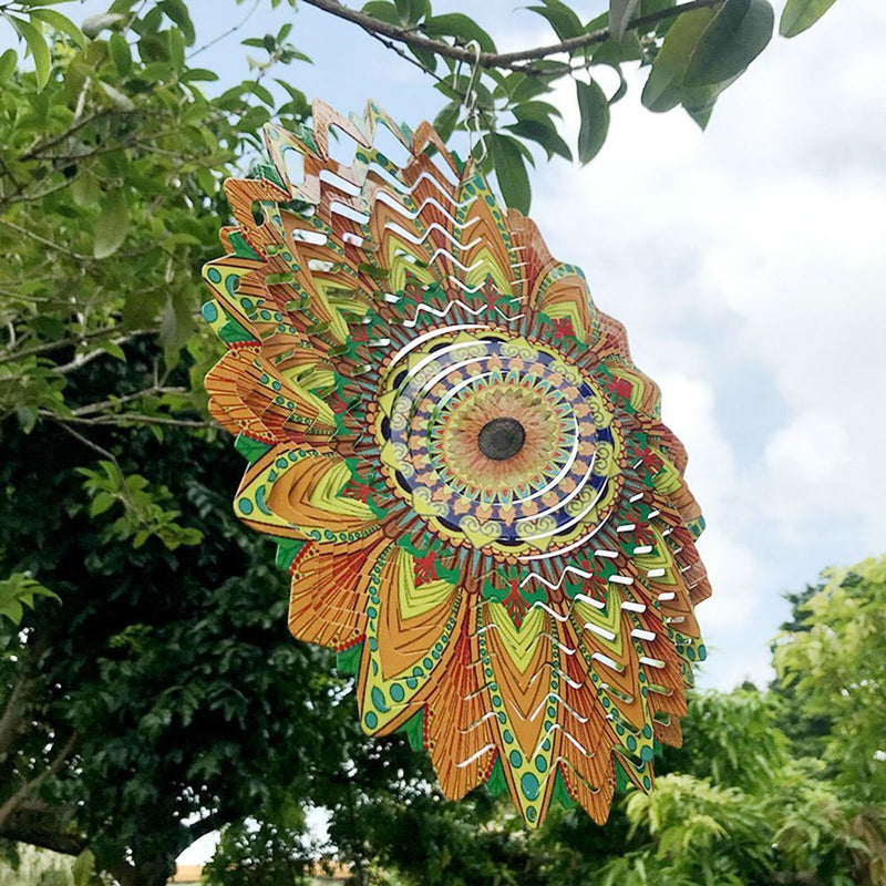 Decoration Wind Spinner Wind Chime SunFlower Wind Catchers Hanging Ornament