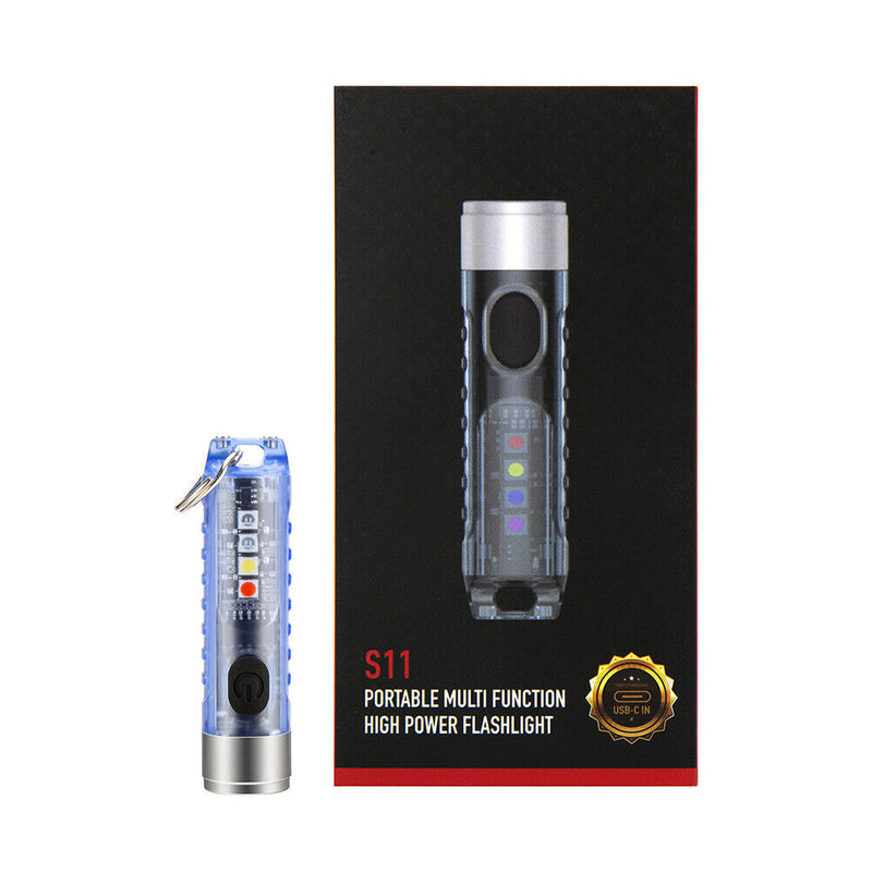 SST20 LED Keychain Flashlights Waterproof 400LM 300mAh Mini Pocket Light Torch