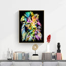 Colorful Tiger 5D DIY Full Round Diamond Painting Animal Rhinestones Crafts
