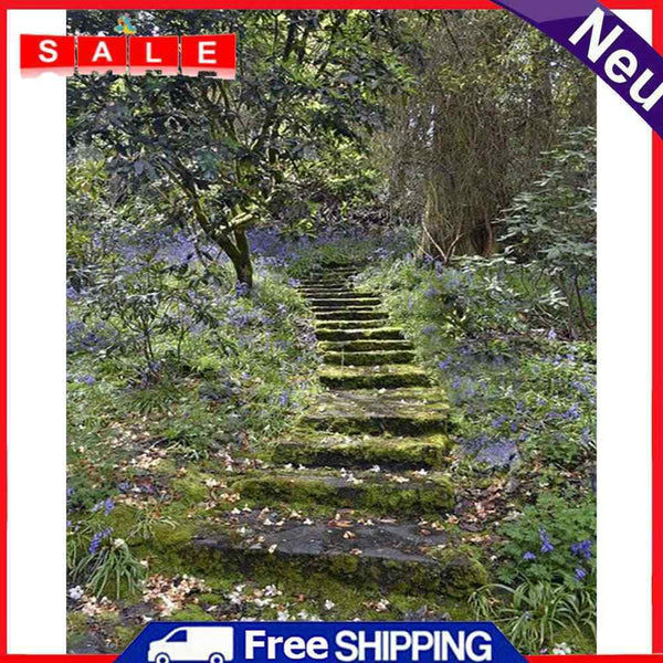 Forest Path Oil Paint by Numbers Hand Painted Frameless Picture Home Ornament