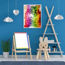 5D Kit Rhinestone Pictures DIY Colorful Cat Full Round Drill Diamond Painting