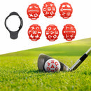7pcs Golf Ball Liner Drawing Alignment Marker Golf Training Aids (Red) Newly