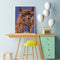 Colored DIY Arts Digital Oil Painting Cute Alpaca No Frame Picture By Numbers