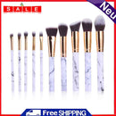 Marbling Brushes 10 Makeup Brushes Eye Shadow Makeup Beauty Tools Set