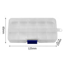 10 Slots Portabel Plastic Fishing Lure Hook Tackle Box Tool Storage Case