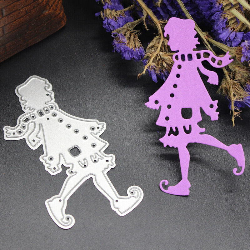 AVZYARDY Christmas Metal Punching Molds Cardmaking Stencils Pr?gesc