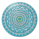 DIY Art Decor Datura Pattern 10x10x0.5cm Diamond Rhinestones Paintings (Blue1)