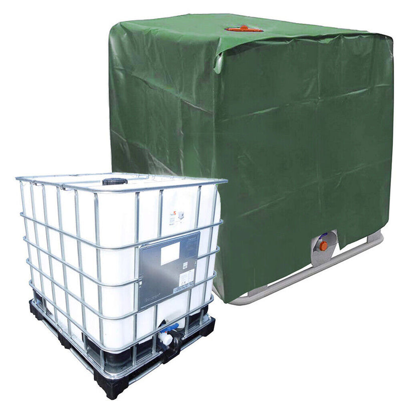 Water Tank Protective Cover IBC Container Waterproof Dust Sunscreen (Green)