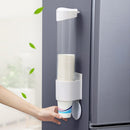 5pcs Disposable Cup Rack Dust-proof Cups Dispenser Plastic(Black)