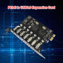 7 Ports USB 3.0 PCI-E Expansion Card High Speed HUB Adapter PCI Express Extender