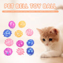 Pet Playing Hollowed Bell Toys Cat Teaser Kitten Scratch Rattle Ball Random