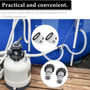 4pcs Hose Drain Plug Adapter with 2pcs Cuff Kits for Filterpu