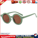 Summer Kids Girl Boy Sunglasses Children Round Sun Glasses UV400 (Green) Newly