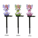 2*Solar Flower Fairy Light Outdoor Pixie Lawn Stake Lamp Garden Decor(Pink)