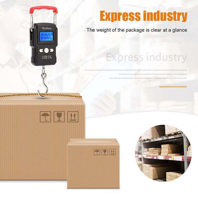 50kg/5g Portable Mini Electronic Hanging Scales Luggage Weighting Scales Newly