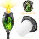 #A 1/2/4/6/8pcs Solar Flame Torch Light Outdoor Waterproof Lighting Decorative L