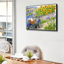 Sunflower Yard Oil Paint By Number DIY Coloring Picture Kits for Adults Children