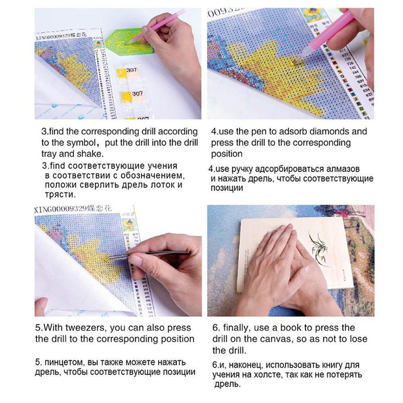 5D DIY Diamond Painting Cross Stitch Embroidery Pen Tools Set Accessories(4