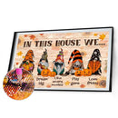 Handmade Pumpkin Goblin 5D DIY Full Round Drill Drawing Kit Art Diamond Pai