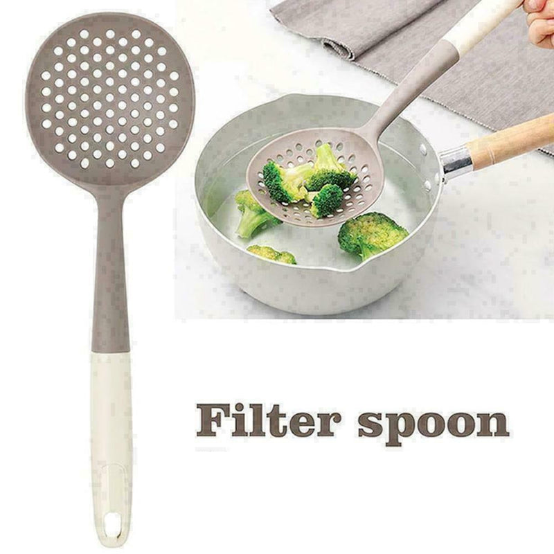 Kitchen Utensils Spatula Tools Silicone Wood Handle Spatulas Cooking E0S8 J6O7