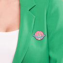 Round I Love You Gesture Brooches Letters Badges Clothing Enamel Lapel Pins Gift
