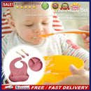 4pcs Baby Feeding Dish Anti Slip Tableware for Kids Baby Feeding Kit for Infa