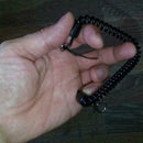 Metal Key Chain Retractable Clip Ring Stretchy Coil Spring S L0Z0 Keyring N4Y0