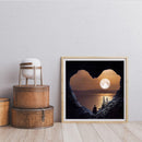 DIY Digital Picture Heart Mountain Frameless Painting By Number Handicraft
