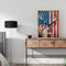 Frameless Oil Paint By Numbers DIY Deer National Flag Picture Craft Kit for Home