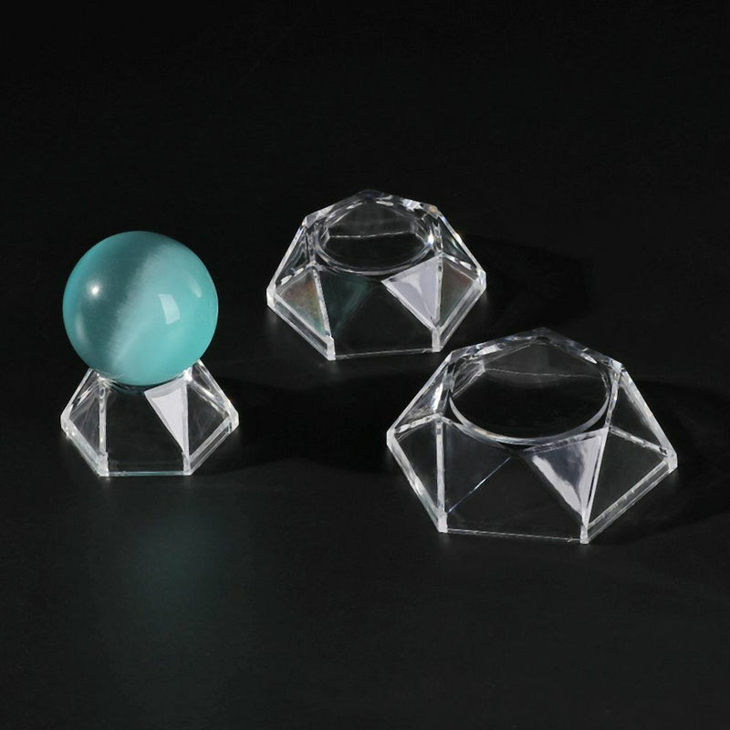 Display Stand Quartz Sphere Holder Transparent Pedestal Crystal Ball Base