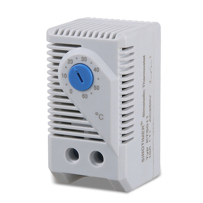 Plastic 0-60 Degree Cabinet Mechanical Temperature Controller Thermostat Sw