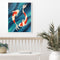 Oil Paint By Numbers Koi Fish Frameless Picture Craft Kit for Home Living Room