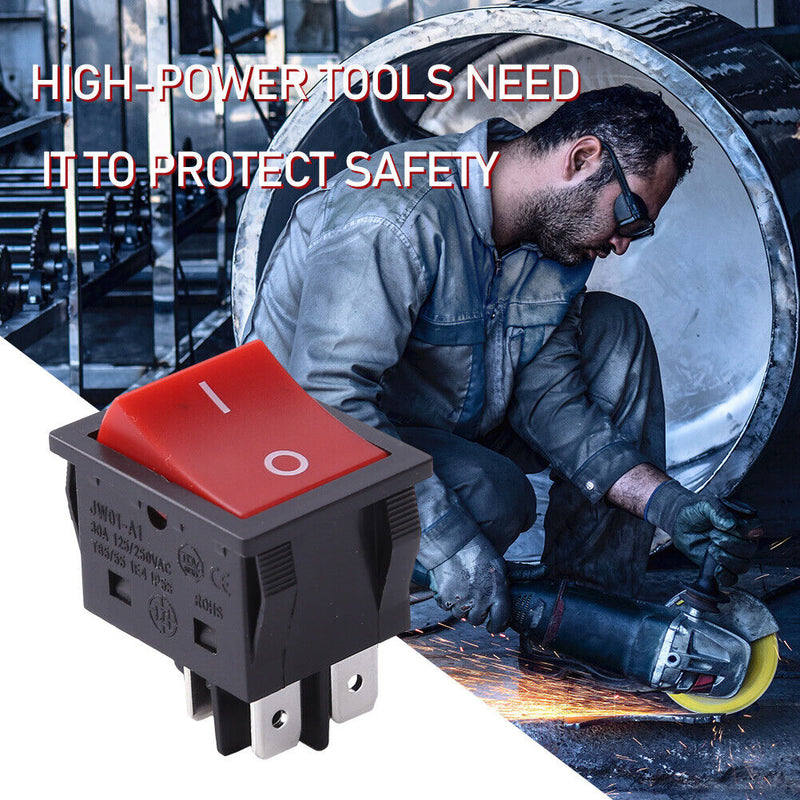 GS11021-01  in Push Button Electric Welder Switch 4 Pin AC125/250V 30A ON/OF