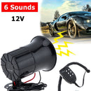 Van Truck 12V 100W 6 Sounds Speaker Emergency Sound Amplifier for Motorcycles