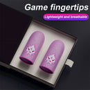 1 Pair Luminous Fingertips Covers for PUBG Touch Screen Finger Cots Anti-Sweat