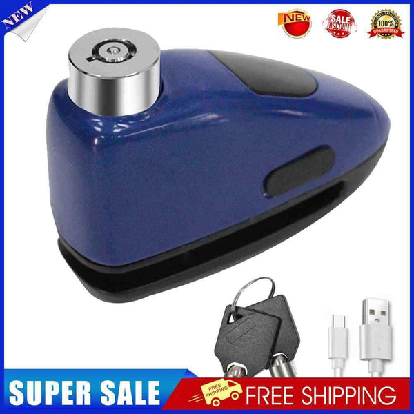 #A Type-C USB Rechargeable Security Anti-theft Bicycle Disc Brake Locks with 2 K