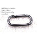 Safe Metal Camping Oval Hooks Carabiners Keychain Clip Hanging Buckle
