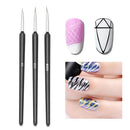 Ultra-Thin Blue/Purple Drawing Nail Art Brush Painting Pen UV Gel Liner