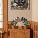 Farm Animal Oil Paint Folding Fan By Numbers DIY Painted Art Craft Handmade