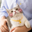 Cute Cat Collar with Bell Adjustable Small Dog Neck Belt Necklace (Egg) Newly